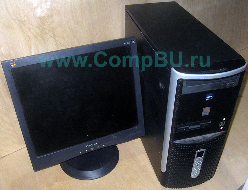 Комплект: одноядерный компьютер Intel Pentium-4 с 1Гб памяти и 17 дюймовый ЖК монитор (Новокосино)